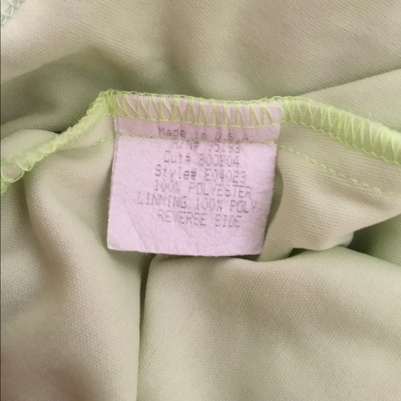 Vintage Hourglass lime cropped tank top blouse - Picture 6 of 6